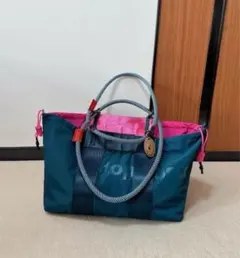トポロジー トートバッグ Summit ToteSmallグリーン リバーシブル 