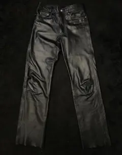Harley-Davidson leather pants 黒 W30のサムネイル