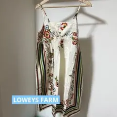 LOWRYS FARM スカーフ柄キャミワンピース