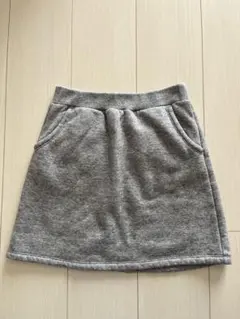 UNIQLO ユニクロ　裏ボア　スカート　150cm グレー
