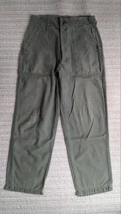 70s us army w32 l31 実物 本物 ベイカー パンツ オリーブ | Mercari