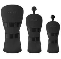 ゴルフ ヘッドカバー 3点セット ドライバー FW UT ダイヤル式 番手タグ