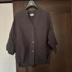 美品green label relaxing ダークブラウン 半袖シャツ Mのサムネイル