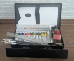 ★ホルベイン油絵具セット★アタッシュケース付★