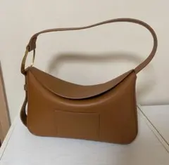 未使用級 Mila Owen バケツトートバッグ レザー 大容量 自立 ブラウン 