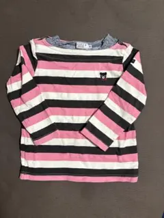 ストライプ柄 長袖Tシャツ ダブルビー