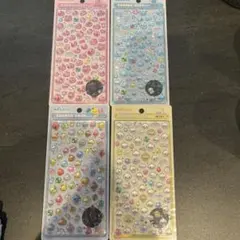 ボンボンドロップ シール 4枚セット　しずくちゃん　ミニ