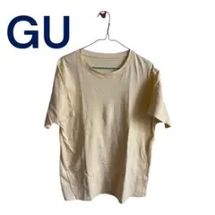 GU クルーネック 半袖Tシャツ イエロー XL