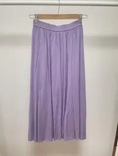 〈新品〉イング パープルロングスカート 裏地付き