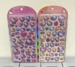 コットンパフィー シール サンリオ　キティ2種類