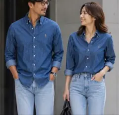新品 POLO RALPH LAUREN デニムシャツ 長袖 S ユニセックスのサムネイル