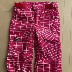 MIZUNO スキーパンツ ピンク チェック柄　Mサイズのサムネイル