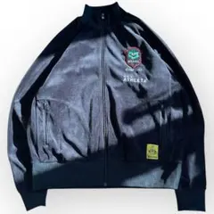 アスレタ カフェドブラジル ベロア トラックジャケット 黒　XLサイズ ジャージ