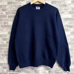 00s USA製 JERZEES スウェット ネイビー 無地 ブランク