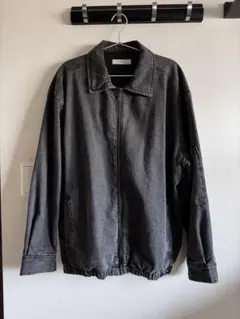 INHERIT チャコール ジップアップ ブルゾン