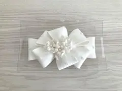 【期間限定お値下げ】❣️ウェディング リボンボンネ ヘッドドレス パール