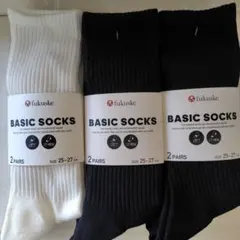 【福助】fukuske BASIC SOCKS 2足組 25-27cm×3組のサムネイル