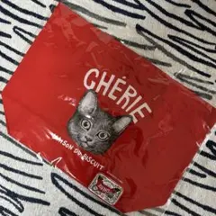 【新品・未使用】ヒグチユウコxCHÉRIE 限定LEOトート＊赤＊バッチ付
