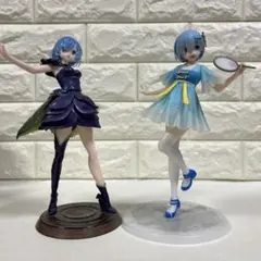 Re:ゼロ レム フィギュア 2体セット 紫 水色