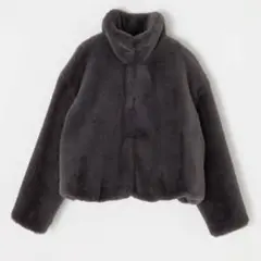 【マウジー】FAUX FUR スタンドカラージャケット