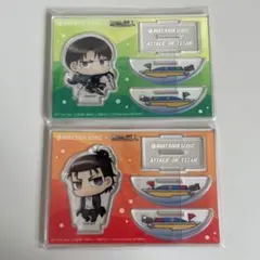 進撃の巨人 ボートレースびわこ アクリルスタンド リヴァイ エレン 2個セット