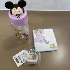 ディズニー ミッキー＆フレンズ ボトル キーホルダー ハンカチ セット