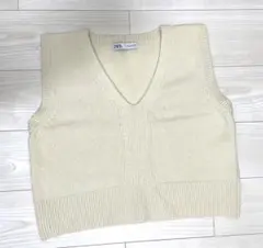 ZARA ウール　ニット　ベスト