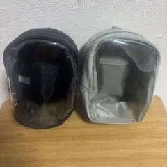 無印良品　吊るせるコレクションポーチ　黒&モスグリーン(バラ売り不可)