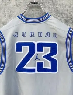 ジョーダン ゲームシャツ 23 刺繍 リブライン NBA