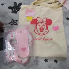 Disney ミニーマウス トートバッグとスリッパセット