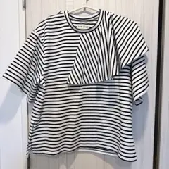 SUMI STYLE ボーダー フリル Tシャツのサムネイル
