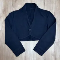バーバリーブルーレーベル ニット ボレロ カーディガン ショート丈 38 黒 BURBERRY BLUE LABELバーバリーブルーレーベルニットボレロ 短丈