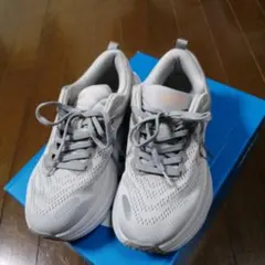 HOKA グレー スニーカー 23.5