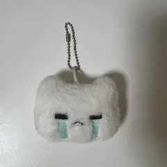 泣き顔 猫 ぬいぐるみ キーホルダー