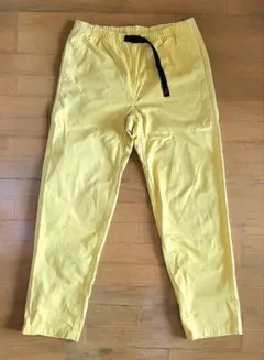 グラミチ　パンツ　L コットン100%　薄いイエロー　チノパン　カラーパンツ
