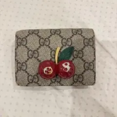 GUCCI 二つ折り財布 チェリー GG柄 ストーン抜けナシ 楽天市場】【 グッチ GUCCI 】 サクランボ チェリー 二つ折り