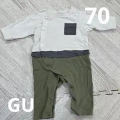 GU 長袖ロンパース 70