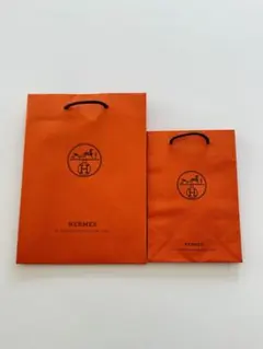 HERMES オレンジ ショップ袋 3枚セット
