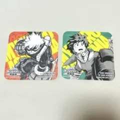 ヒロアカ展 カフェ アートコースター 爆豪勝己　緑谷出久　デク　かっちゃん