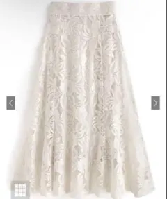 GRL グレイル 花柄レースフレアスカート[nh73]
