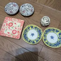 片岡鶴太郎食器セットとたち吉小鉢1個(計5個) 食器セット5個 陶磁器