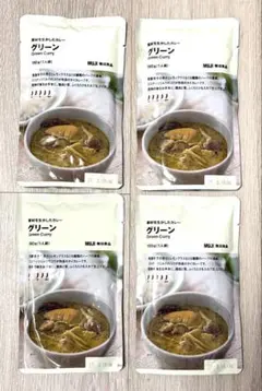 無印良品　素材を生かしたカレー グリーン　4食　180g MUJI レトルトのサムネイル