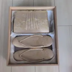 草履とバッグのセット（花柄デザイン）