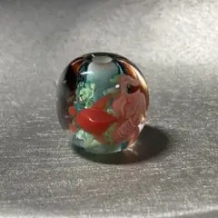 とんぼ玉 金魚柄