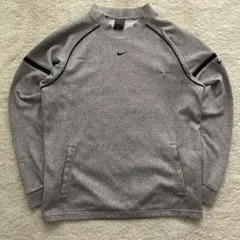 NIKE 00s スウェット　テック系　y2k グレー　センターロゴ