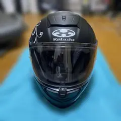 Kabuto フルフェイスヘルメット スモークミラーシールド付き、インカム