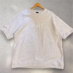 定価1.2万 HUF 23SS OG LOGO半袖スウェット アッシュグレーXLのサムネイル
