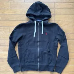 POLO RALPH LAUREN ジップパーカー ブラック 裏ワッフル 裏起毛