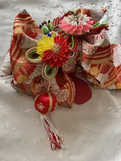 昭和レトロ　七五三　女の子　作り帯　飾り帯　結び帯