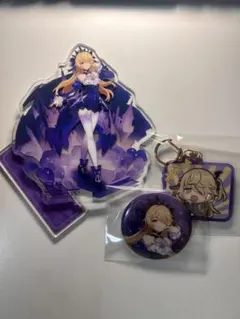 原神 ユニバ アクリルスタンド 缶バッジ フィッシュル - メルカリ